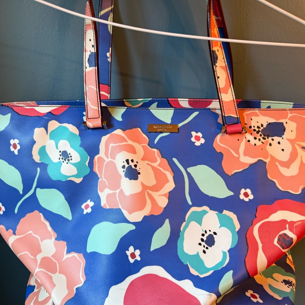kate spade Blue Floral Tote Bag